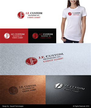 Logo Design by Keysoft for J.F. Custom Transport Inc. | Design: #3580859