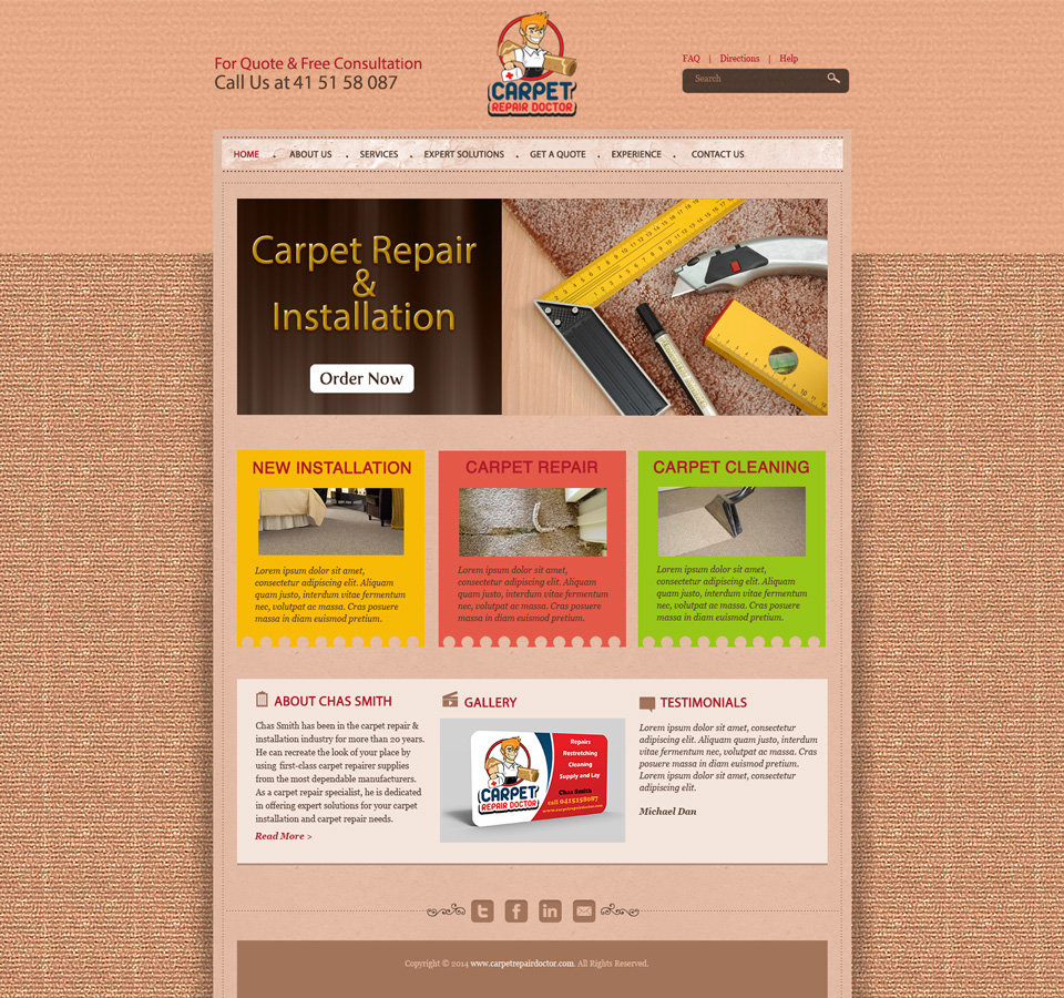 Web Design by Sunil S. for this project | Design #3543583