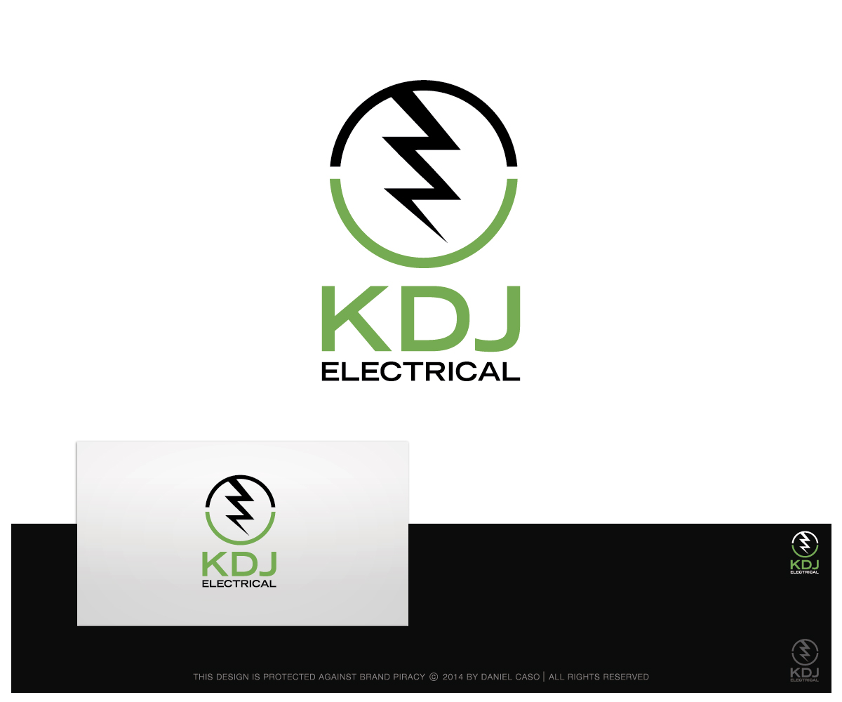Logo Design by Daniel Caso Design for KDJ Electrical | Design #3546681
