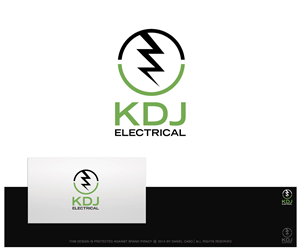 Diseño de Logo por Daniel Caso Design para KDJ Electrical | Diseño: #3546681
