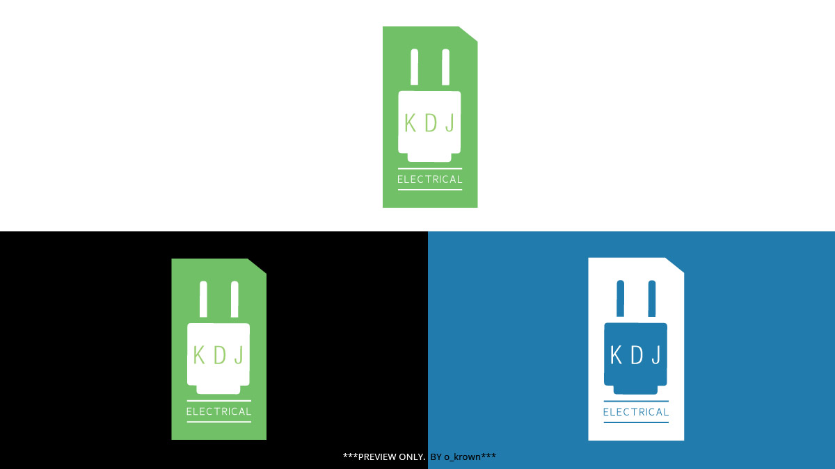 Logo-Design von o_krown für KDJ Electrical | Design #3547639