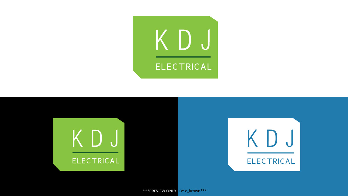 Logo-Design von o_krown für KDJ Electrical | Design #3547640