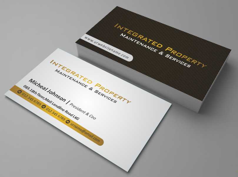 Design de Carte de Visite par AwsomeD pour Intergrated property maintenance and services  | Design #3541972