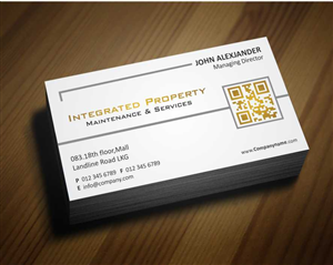 Visitenkarten-Design von AwsomeD für Intergrated property maintenance and services  | Design: #3541989
