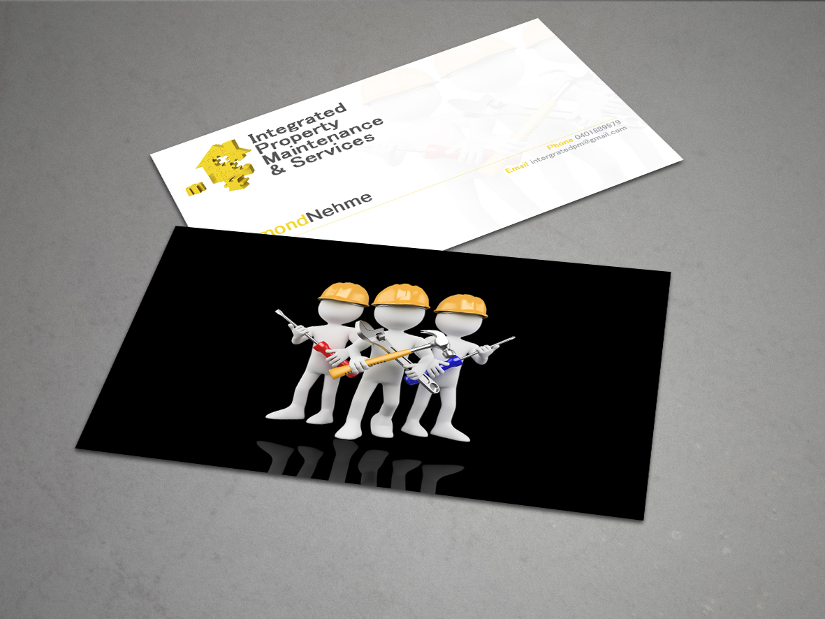 Business Card Design by a7mddz for Intergrated property maintenance and services  | Design #3550279