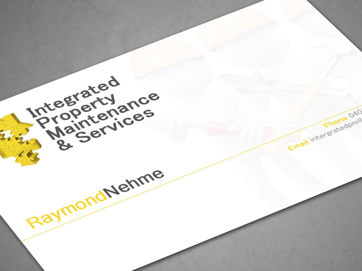 Business Card Design by a7mddz for Intergrated property maintenance and services  | Design #3550280