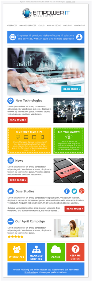 Newsletter Design by Scarletta