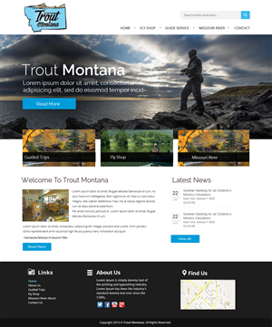 Trout Montana responsive web design | Web Design par OM