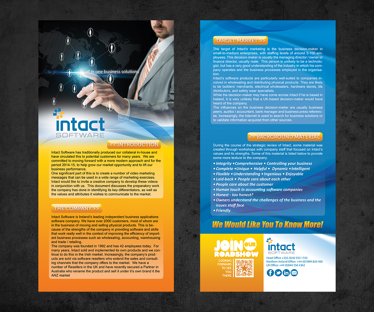 Flyer Design by estevangio for Intact Software | Design #3579303
