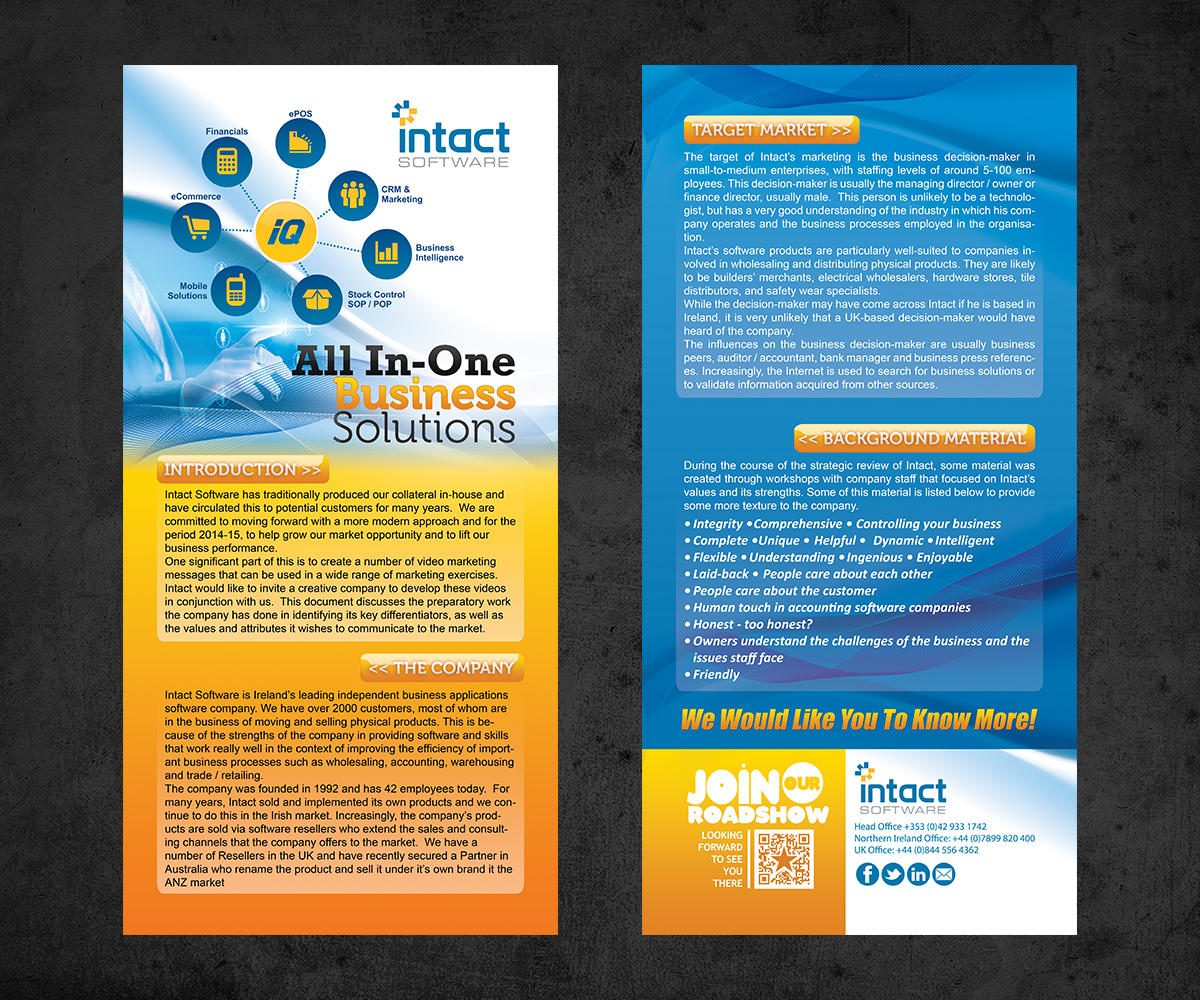 Flyer-Design von estevangio für Intact Software | Design #3579321