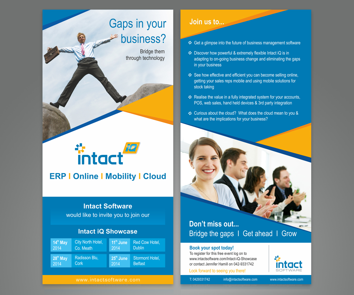 Flyer Design by Sreechand for Intact Software | Design #3589492