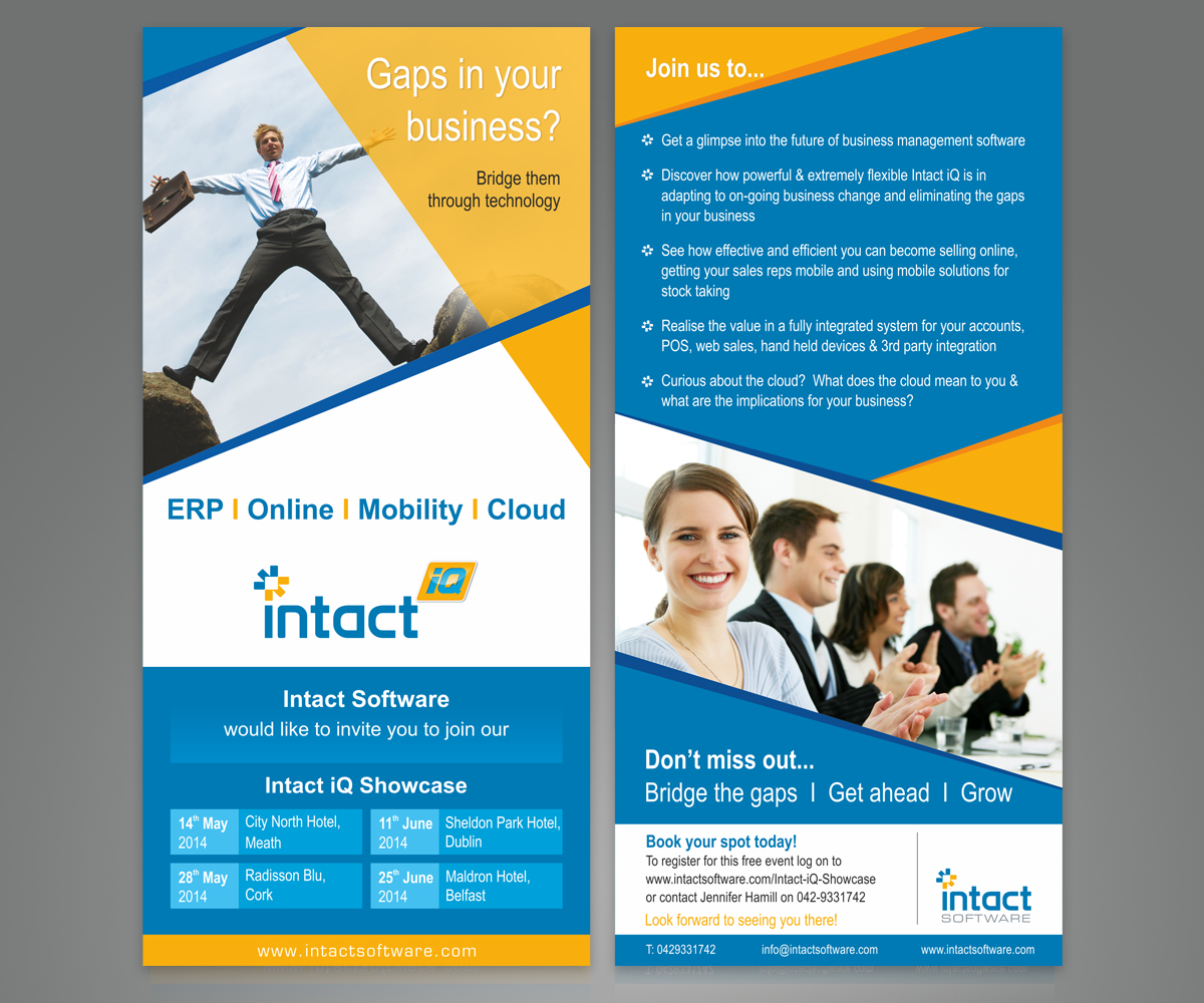 Flyer-Design von Sreechand für Intact Software | Design #3589754