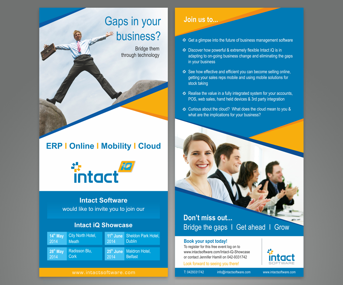 Flyer-Design von Sreechand für Intact Software | Design #3589879