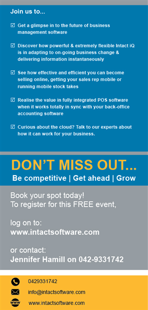 Flyer Design by blackd51th for Intact Software | Design #3566973
