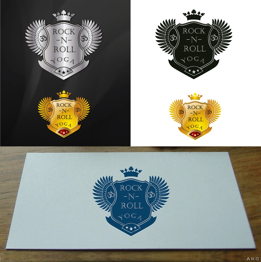Logo Design by AKG for Rock-n-Roll Yoga | Design #3593716
