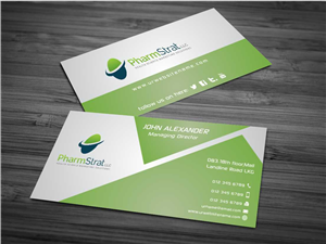 Design de Carte de Visite par AwsomeD pour PharmStrat, LLC | Design #3555230