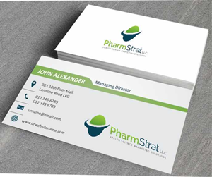 Design de Carte de Visite par AwsomeD pour PharmStrat, LLC | Design : #3555241