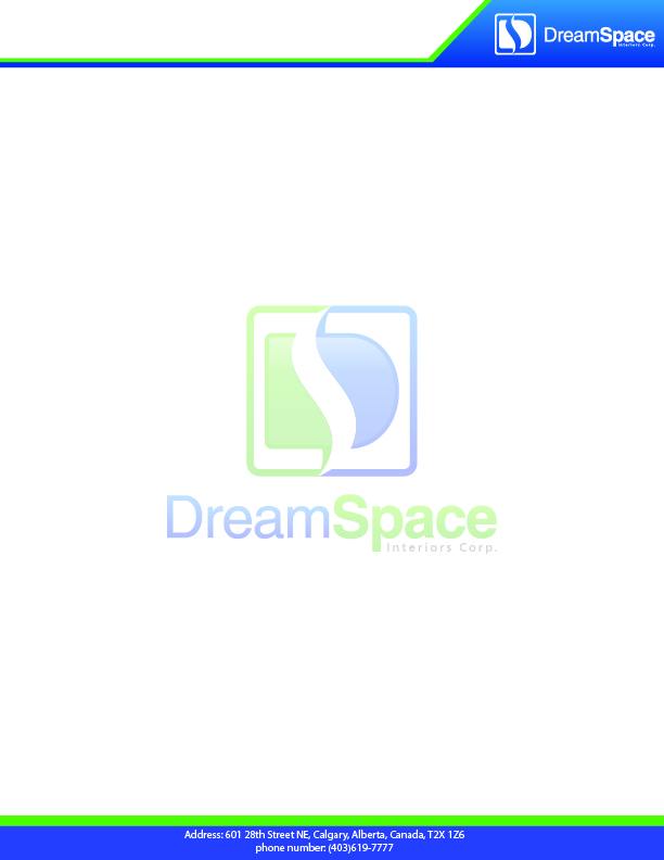 Letterhead Design by Chiragu Vinoth for DreamSpace Interiors Corp. | Design #3562066