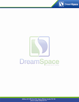 Letterhead Design by Chiragu Vinoth for DreamSpace Interiors Corp. | Design #3562066