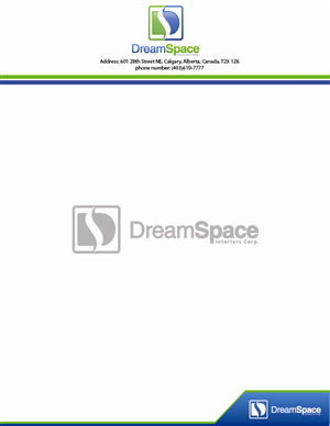 Briefkopf-Design von Chiragu Vinoth für DreamSpace Interiors Corp. | Design: #3562077