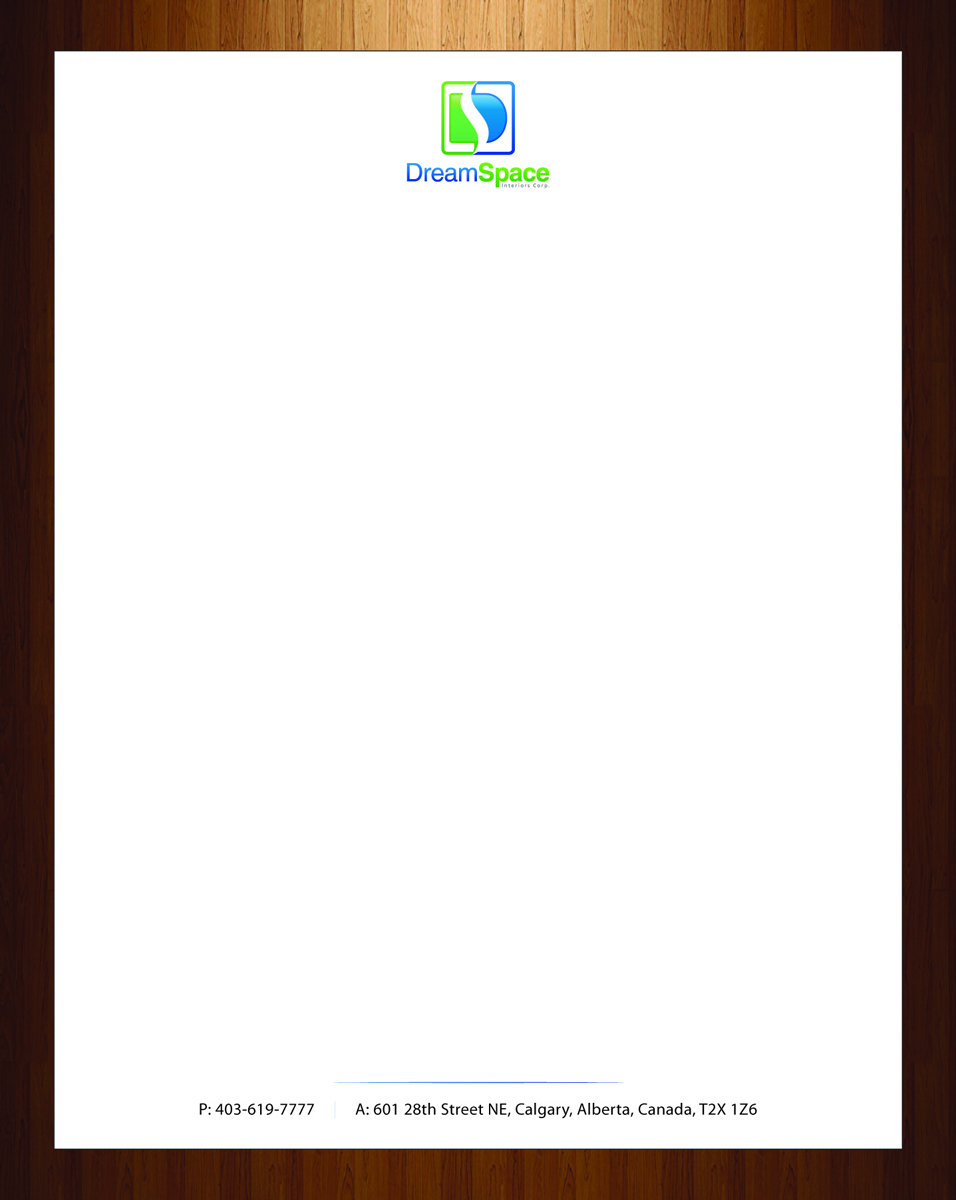 Letterhead Design by harmi_199 for DreamSpace Interiors Corp. | Design #3547691