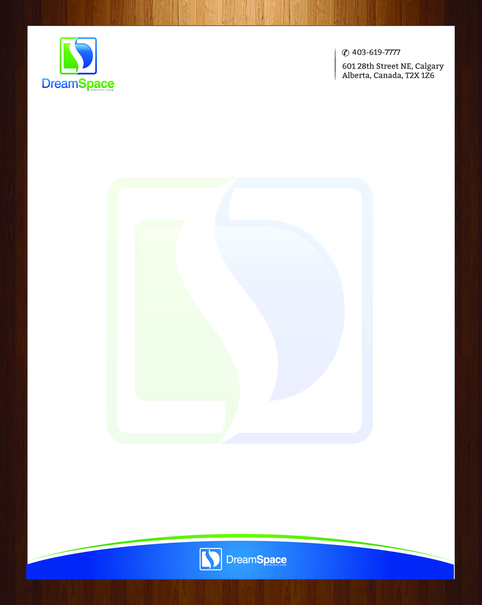 Letterhead Design by harmi_199 for DreamSpace Interiors Corp. | Design #3547693
