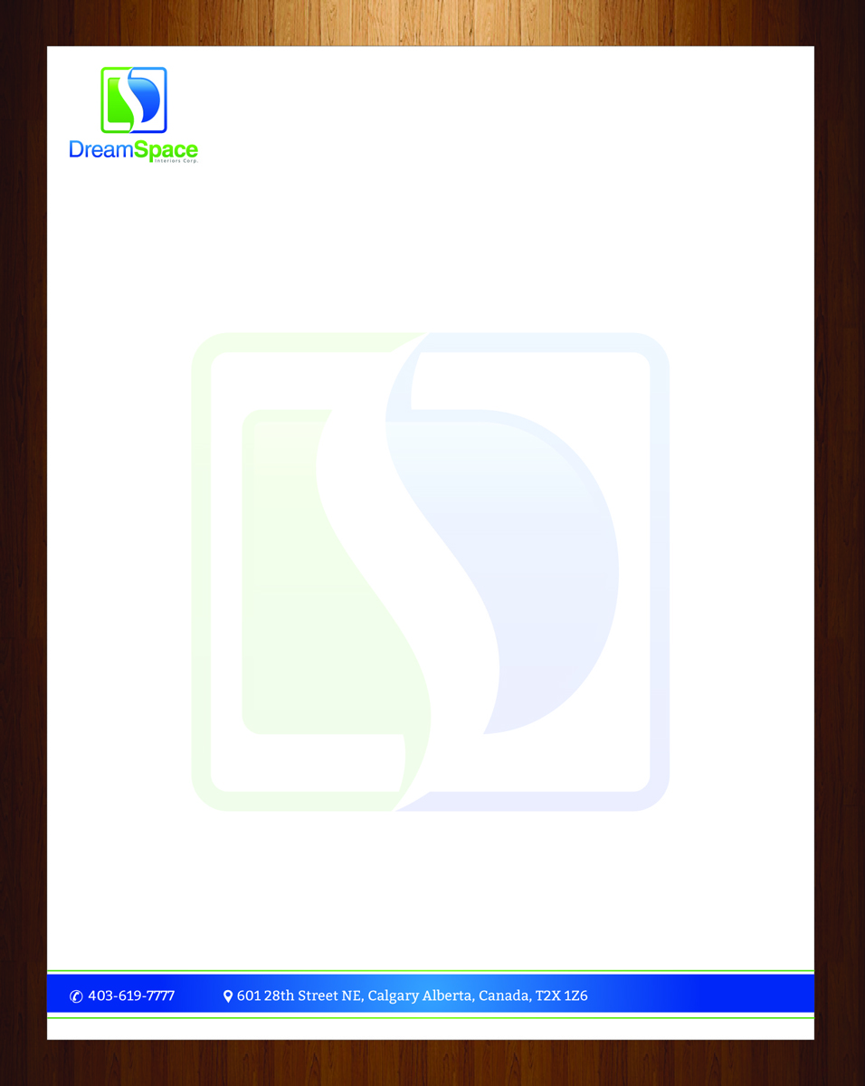 Letterhead Design by harmi_199 for DreamSpace Interiors Corp. | Design #3547694