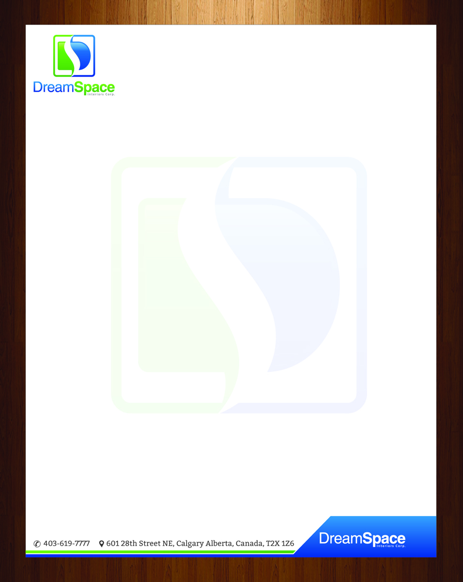 Letterhead Design by harmi_199 for DreamSpace Interiors Corp. | Design #3547699