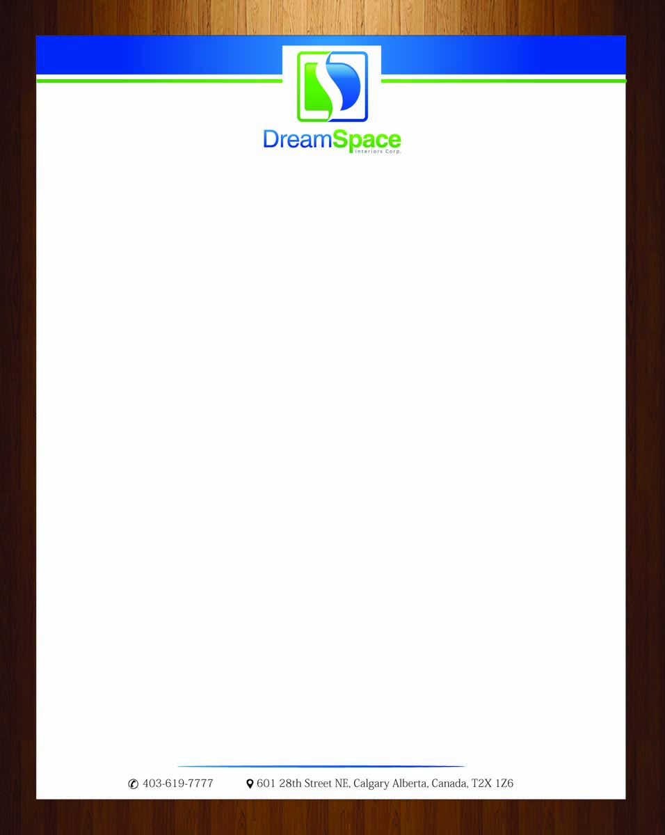 Letterhead Design by harmi_199 for DreamSpace Interiors Corp. | Design #3547700