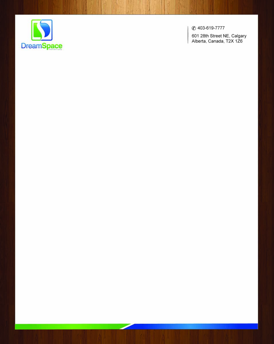 Letterhead Design by harmi_199 for DreamSpace Interiors Corp. | Design #3547701