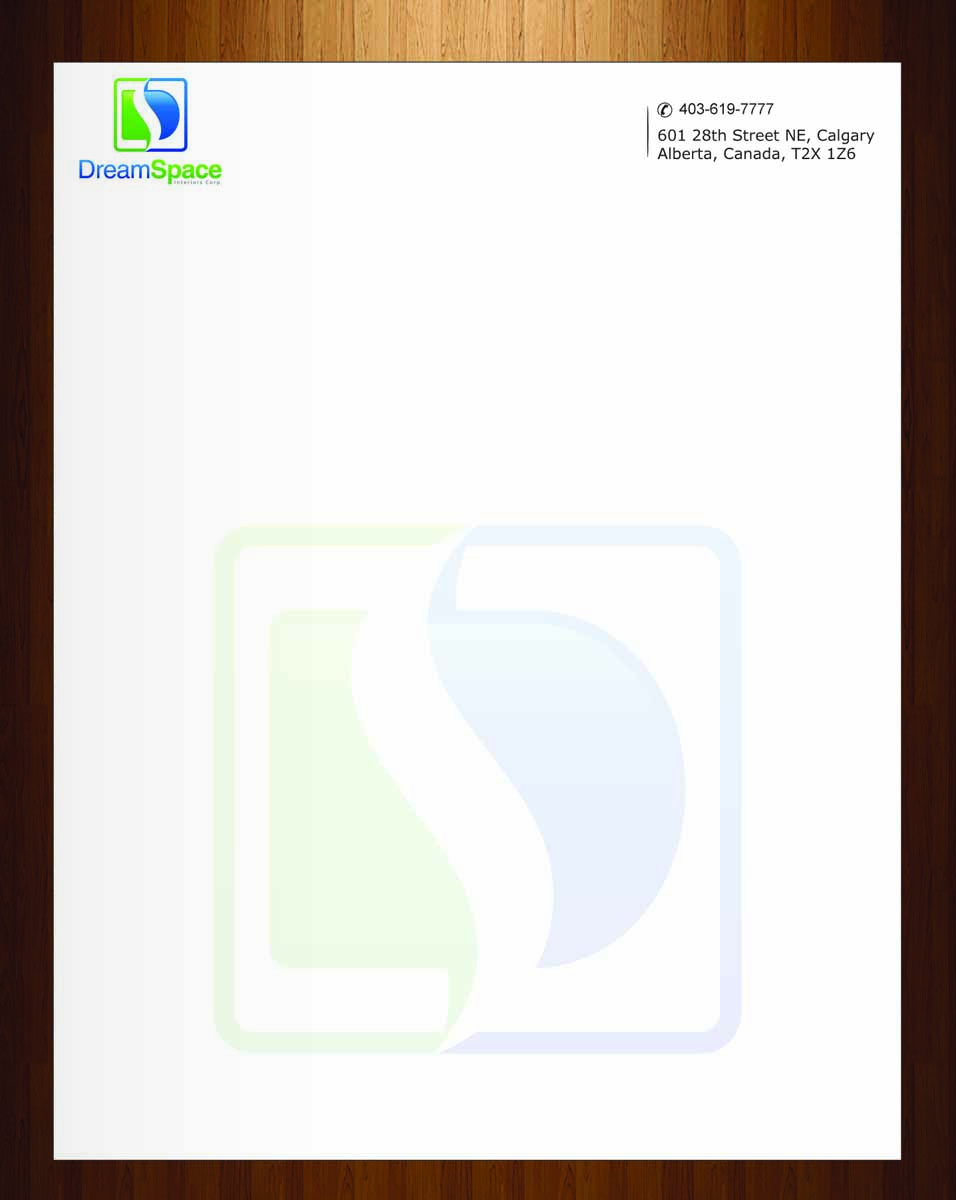 Letterhead Design by harmi_199 for DreamSpace Interiors Corp. | Design #3547711