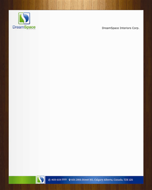 Letterhead Design by harmi_199 for DreamSpace Interiors Corp. | Design: #3547714