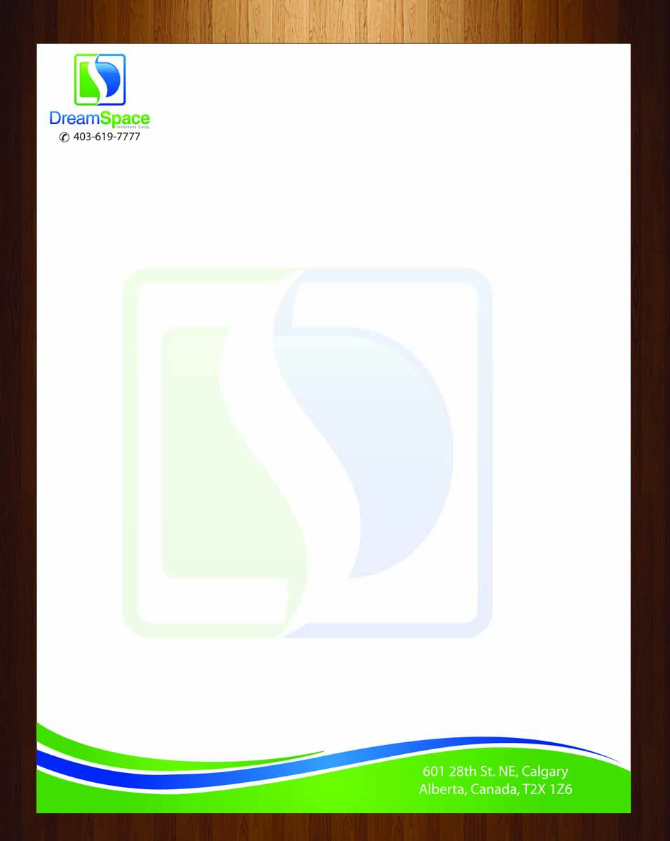 Letterhead Design by harmi_199 for DreamSpace Interiors Corp. | Design #3547717