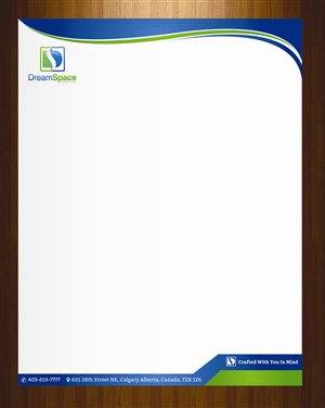 Letterhead Design by harmi_199 for DreamSpace Interiors Corp. | Design: #3548118