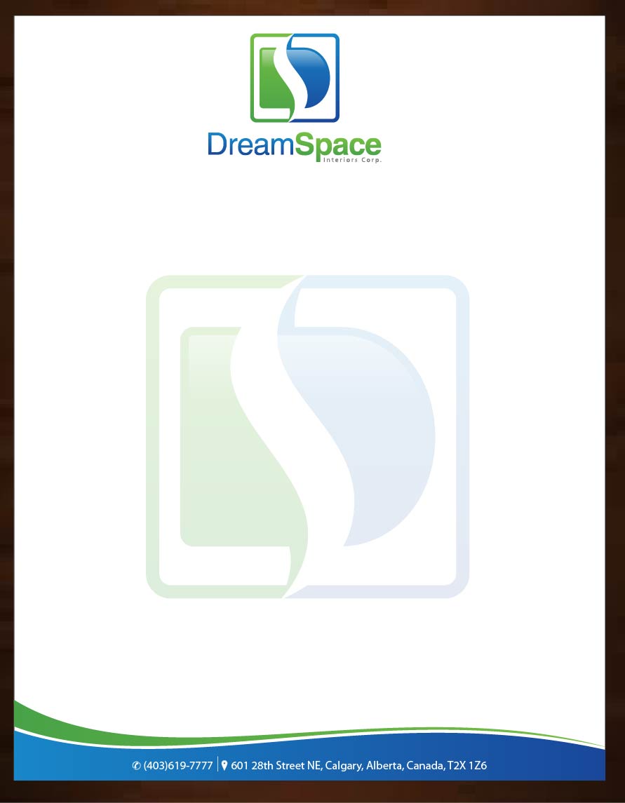 Letterhead Design by Joy16589 for DreamSpace Interiors Corp. | Design #3545451