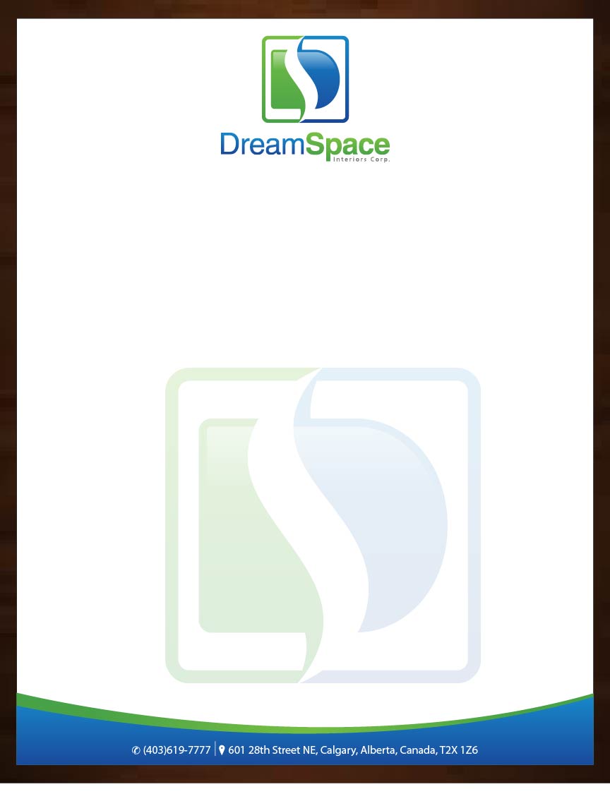 Letterhead Design by Joy16589 for DreamSpace Interiors Corp. | Design #3545458