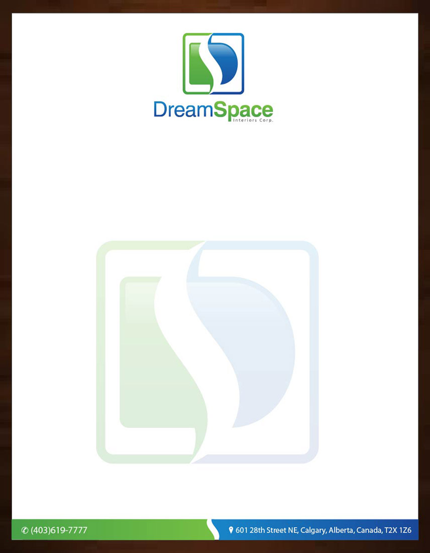 Letterhead Design by Joy16589 for DreamSpace Interiors Corp. | Design #3545490