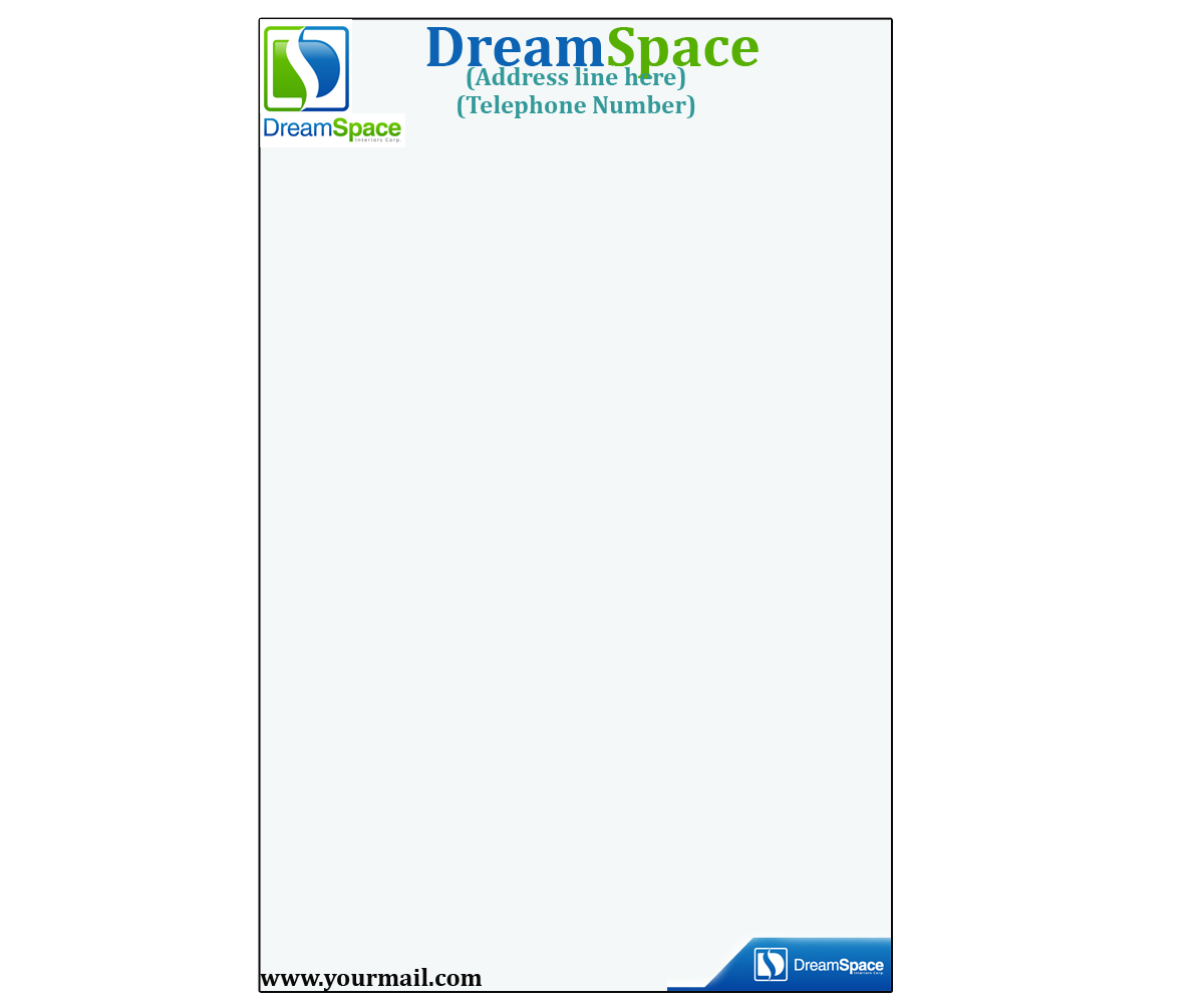 Letterhead Design by Gaurav Ghosh for DreamSpace Interiors Corp. | Design #3540940