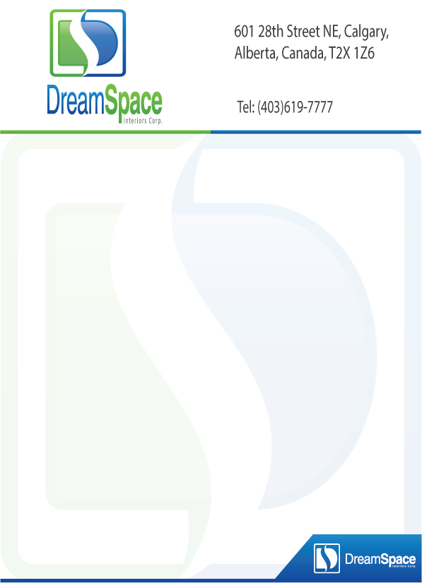 Letterhead Design by naja for DreamSpace Interiors Corp. | Design #3561688