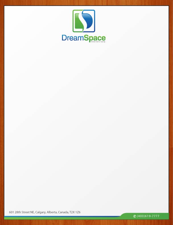 Letterhead Design by Sbss for DreamSpace Interiors Corp. | Design #3573253