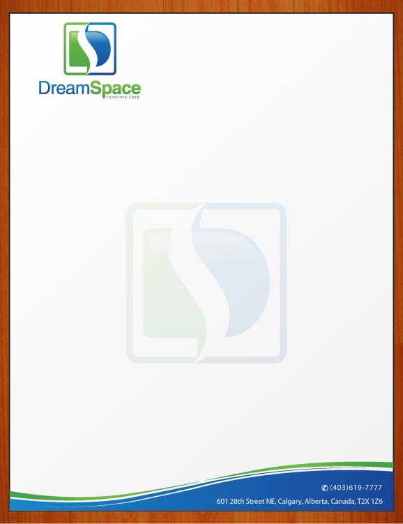 Letterhead Design by Sbss for DreamSpace Interiors Corp. | Design #3573256