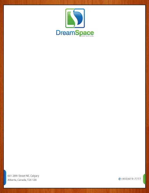 Letterhead Design by Sbss for DreamSpace Interiors Corp. | Design #3573260