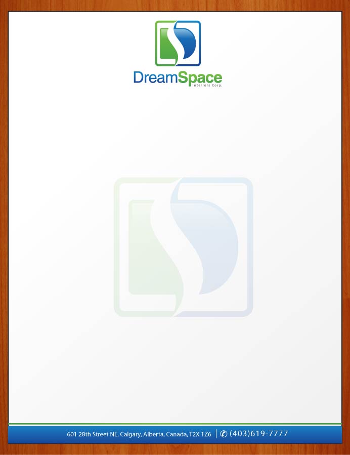 Letterhead Design by Sbss for DreamSpace Interiors Corp. | Design #3573264