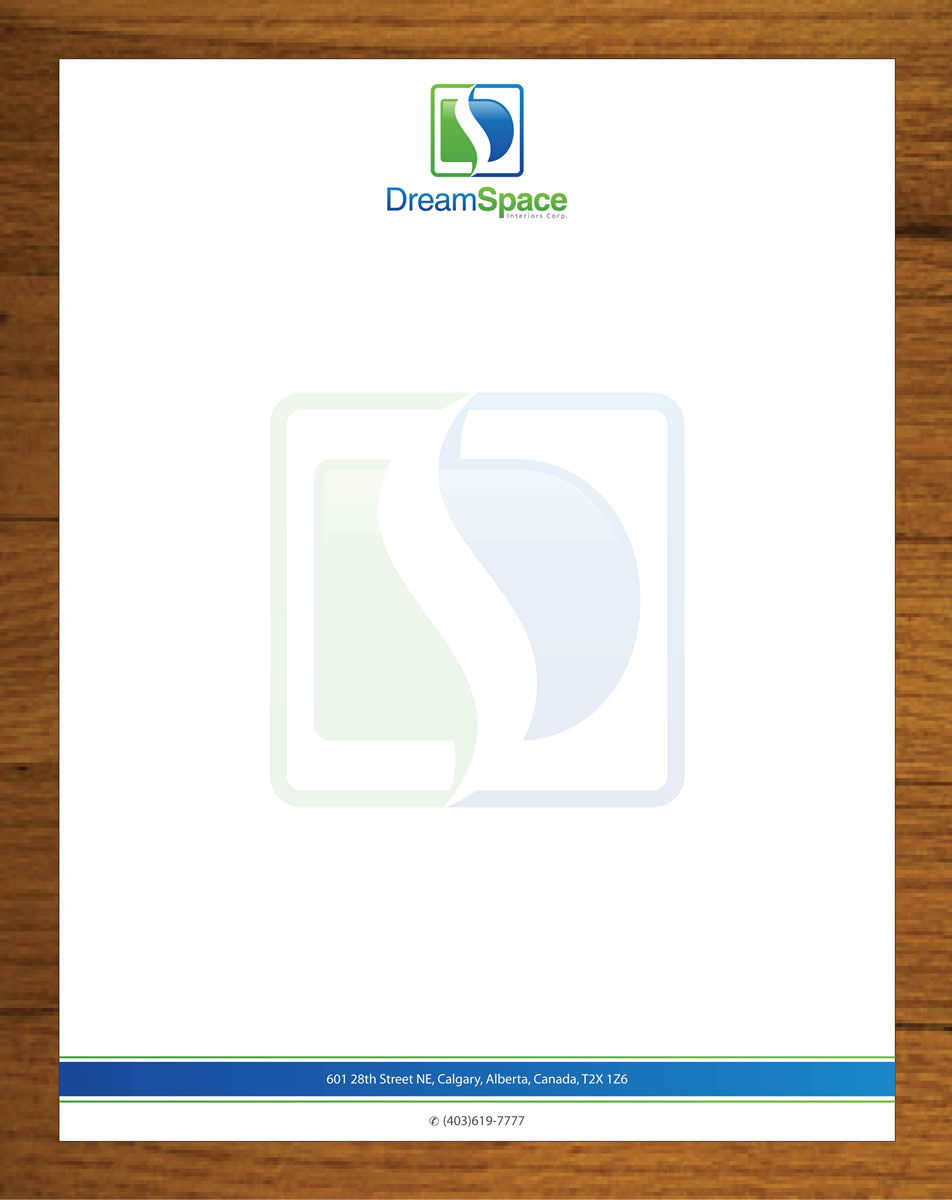 Letterhead Design by Sbss for DreamSpace Interiors Corp. | Design #3574444