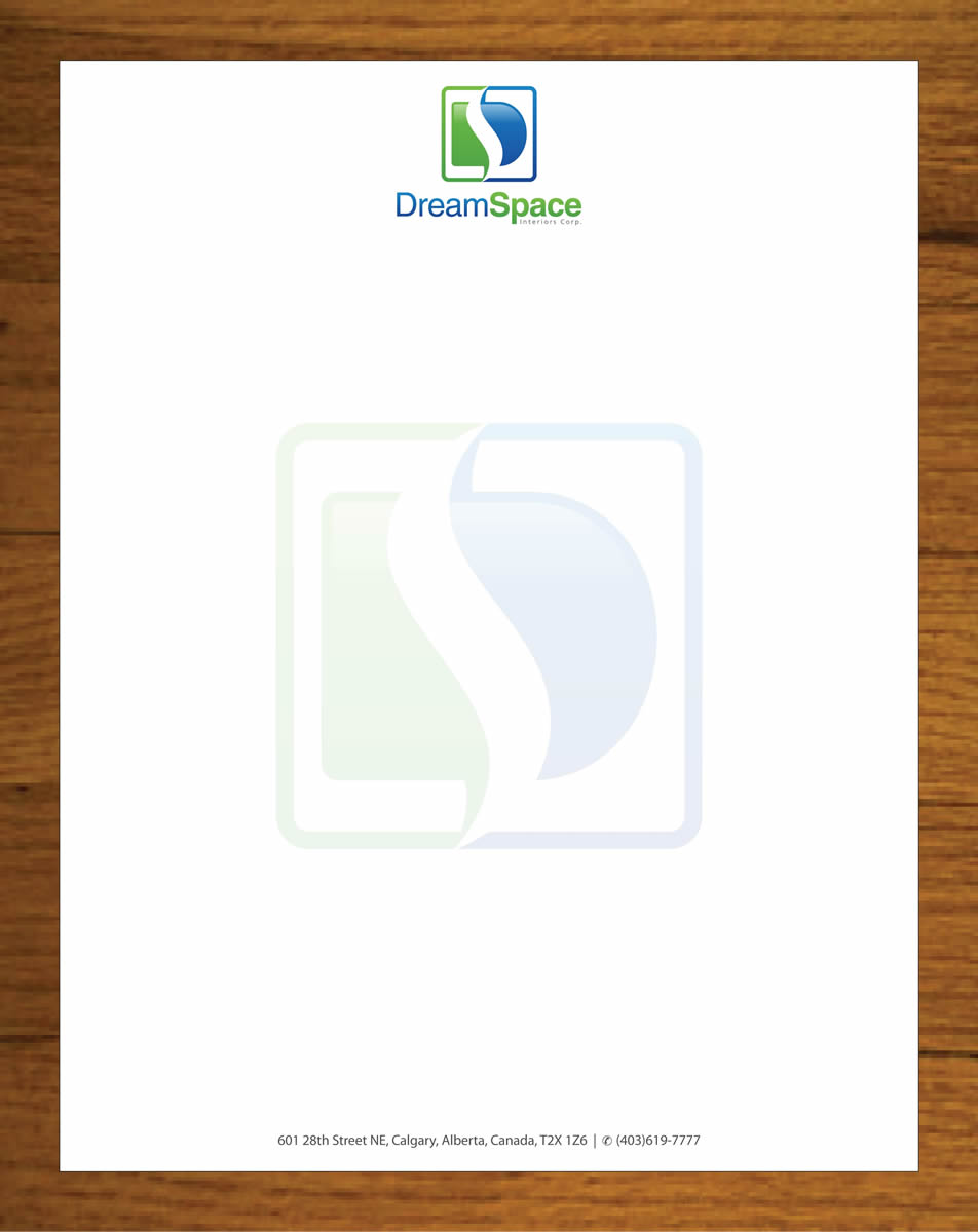 Letterhead Design by Sbss for DreamSpace Interiors Corp. | Design #3574521