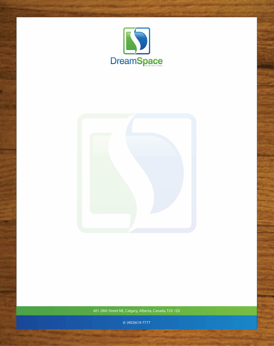Letterhead Design by Sbss for DreamSpace Interiors Corp. | Design #3574537