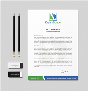 Letterhead Design by Creative Chamber for DreamSpace Interiors Corp. | Design: #3569909