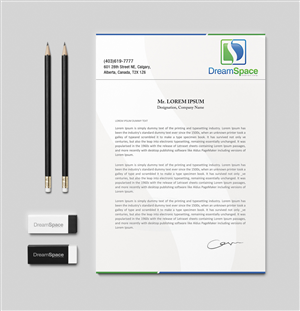 Letterhead Design by Creative Chamber for DreamSpace Interiors Corp. | Design: #3569917