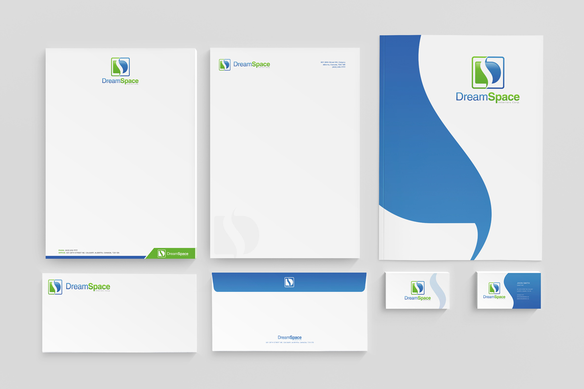 Letterhead Design by stoodio.id for DreamSpace Interiors Corp. | Design #3573082
