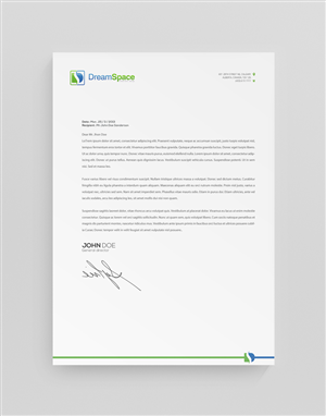 Letterhead Design by stoodio.id for DreamSpace Interiors Corp. | Design: #3573649